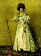 Ion Andreescu Portret de femeie in costum de epoca France oil painting artist